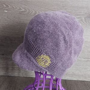 Vintage Juicy Couture Purple Wool Blend Beanie Hat